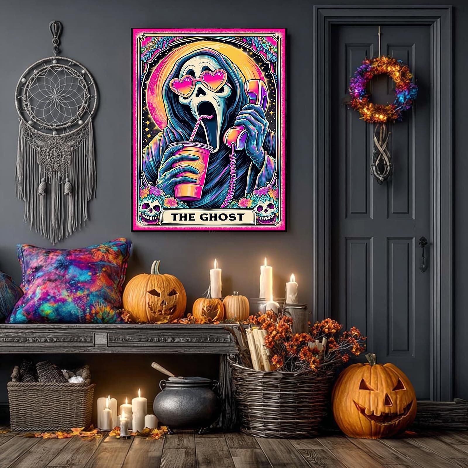 Halloween Ghost Diamond Art Painting Kits for Adults 5D DIY Full Drill 12x16