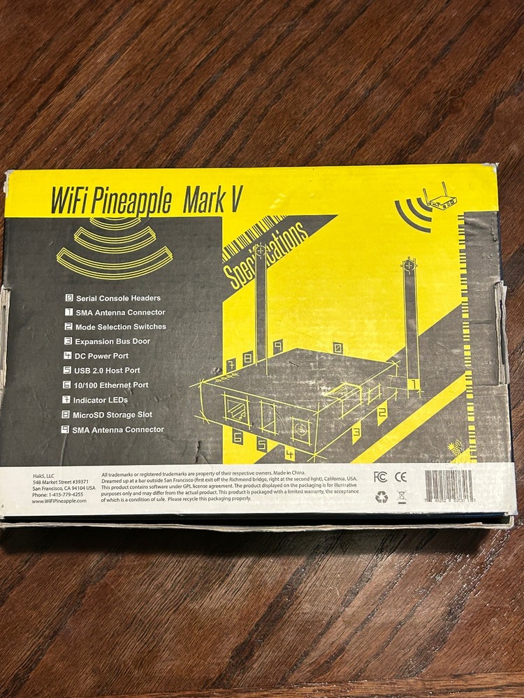 Hak5 Pineapple MK5 WiFi Pentesting Tool