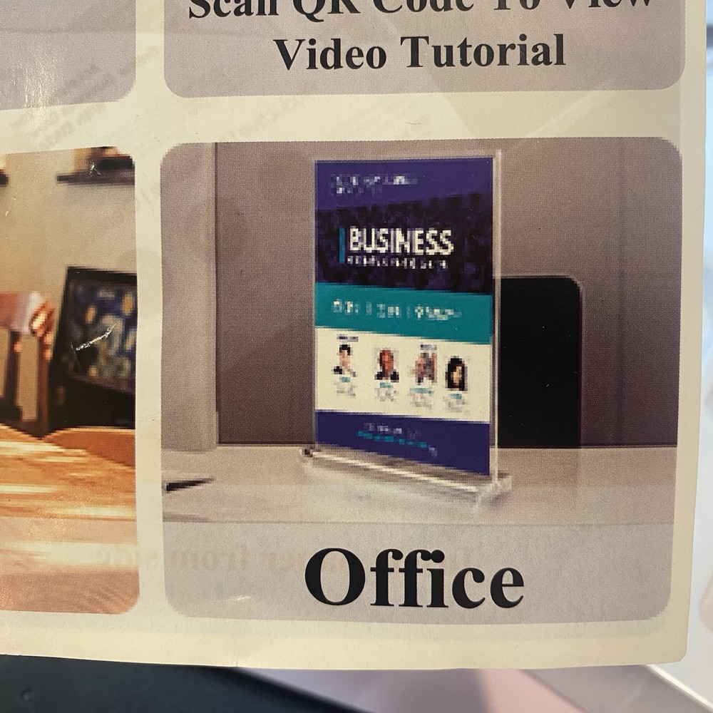Acrylic Sign Holder