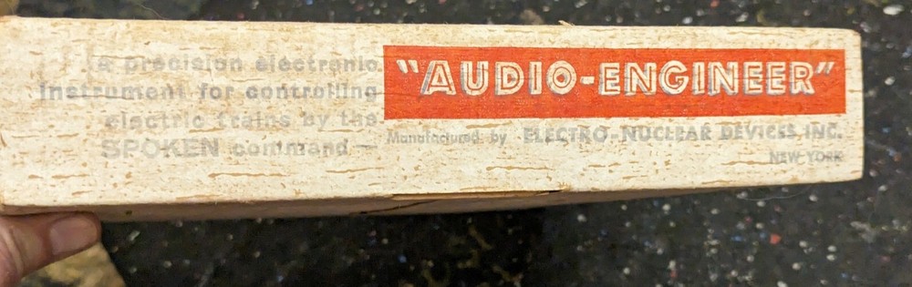 Audio Engineer Voice Electric Train Controller Electro-Nuclear Inc with Box