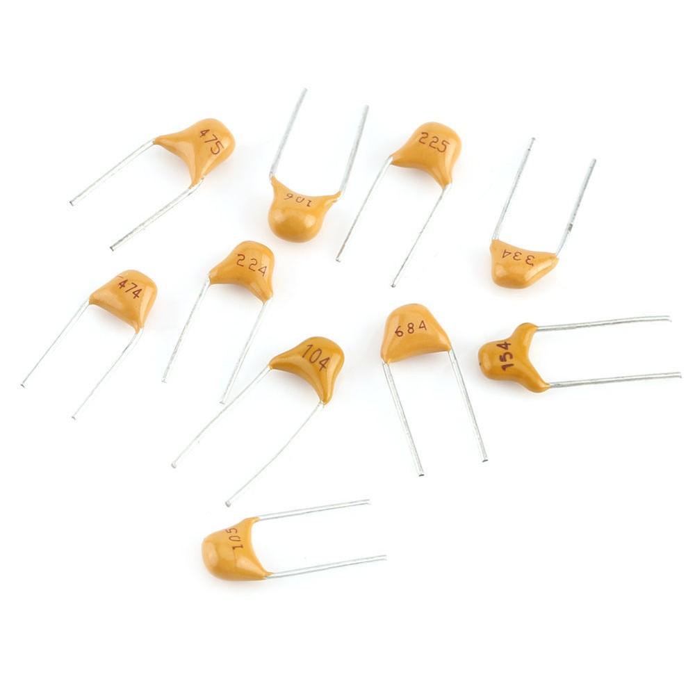 0.1uF~10uF 50V Ceramic Capacitor Assorted Kit 500Pcs 10 Value