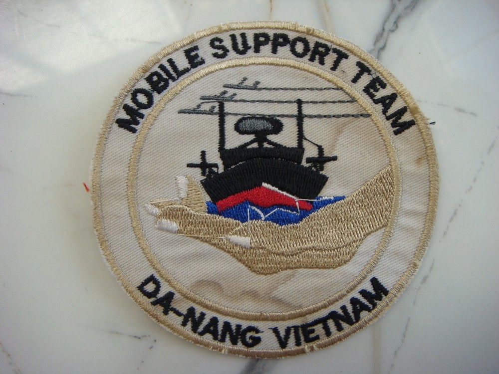 US NAVY MOBILE SUPPORT TEAM AT DA NANG,  VIETNAM WAR PATCH