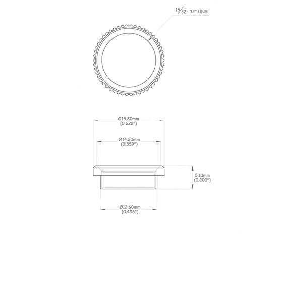 True Custom Shop® Deep Thread Nut for Gibson USA Switchcraft 3-way Toggle Switch