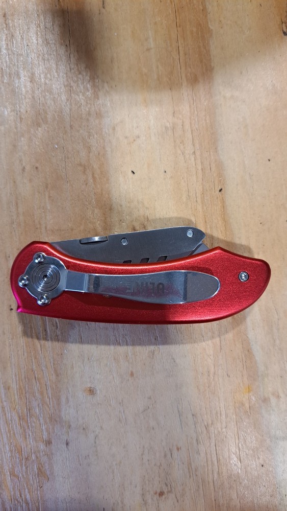 Uline Folding Utility Knife Box Cutter Replaceable Blade Red Pocket Tool
