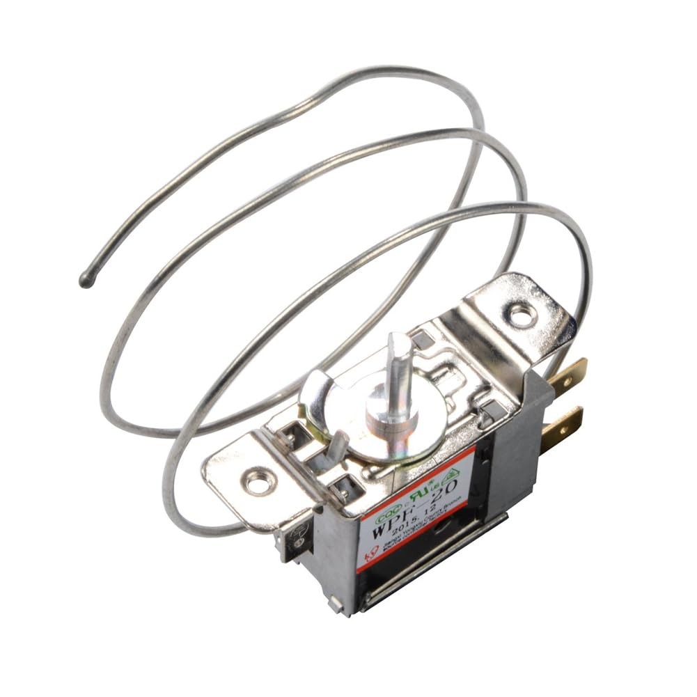 RUIAN Mini Fridge Thermostat, 2 Pin Freezer Thermostat silver