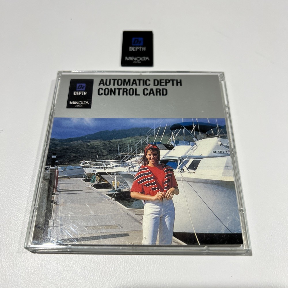 Minolta Automatic Depth Control Card - OVP + Case Original Box Manual EUC