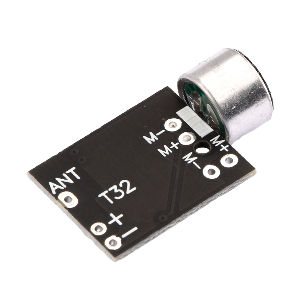 Wireless Microphone MIC FM 10dBm transmitter module support Dual-channel Stereo