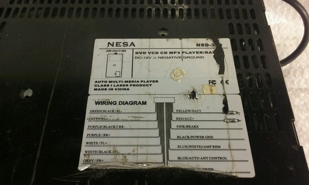 Nesa NSD 360 DVD VCD CD MP3 Player Receiver