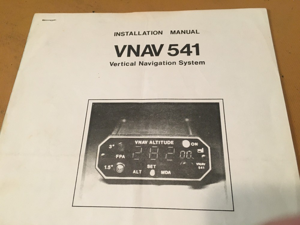 Foster VNAV 541 Install Manual