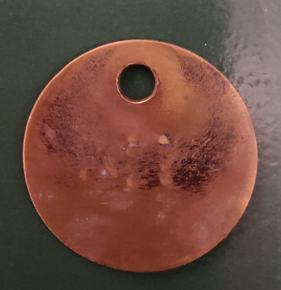 GRIMETHORPE Colliery Pit Check Tally - marked GRIMETHORPE COLLIERY 116