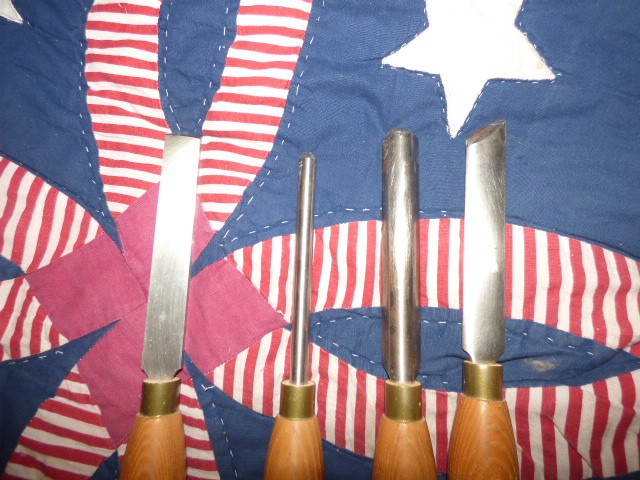 4 Robert Sorby Lathe Chisels, 19"