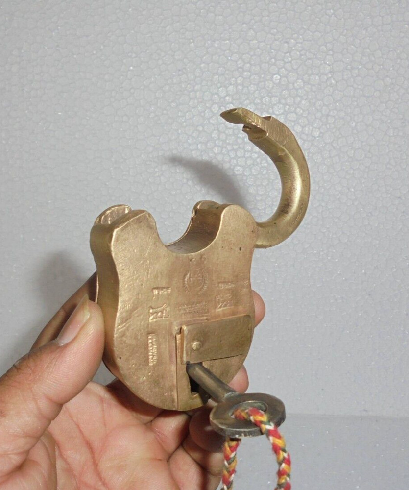 Vintage Brass Handcrafted Fine Quality Padlock
