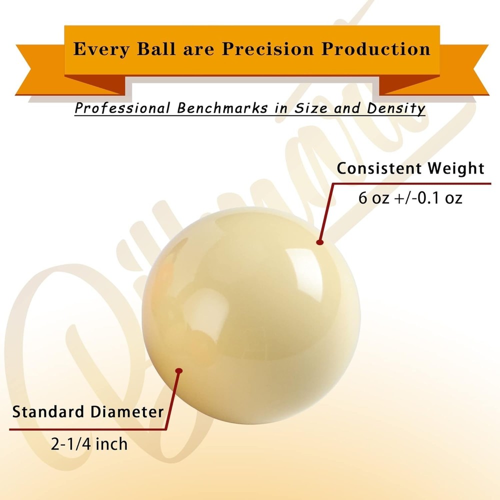 2-1/4" Billiard Balls Set 16PCS Regulation Pool Table Balls