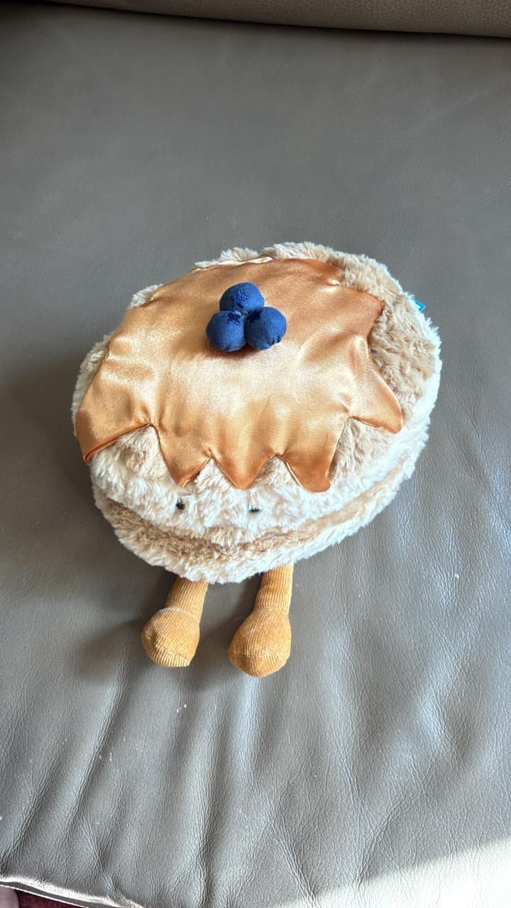 Jellycat Amuseables Fran Pancakes Soft Plush Stuffed Toy Gift NWT & Dust Bag USA