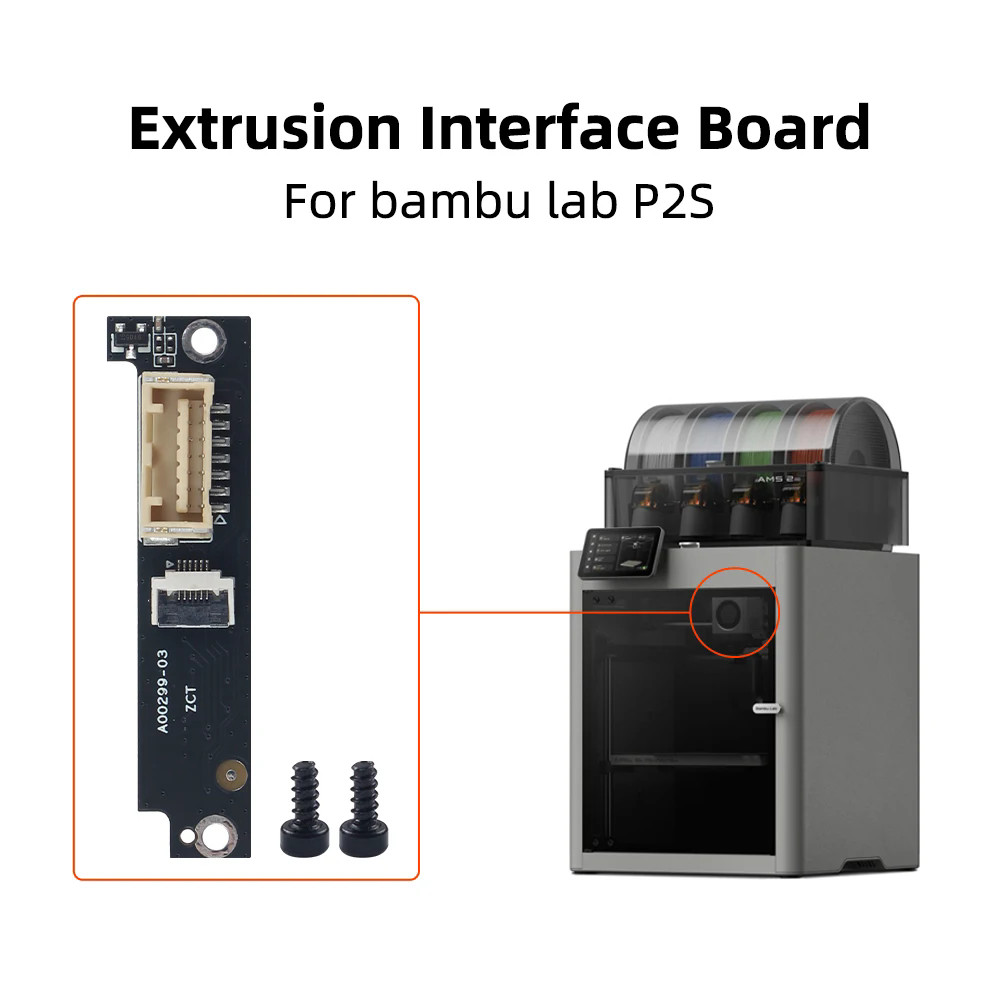 For Bambu lab P2S Extruder Connection Board 3D Printer Replacement Original