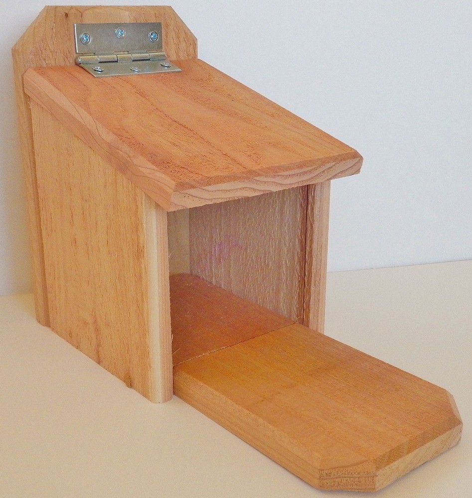 Cedar Squirrel Feeder Hand Made in U.S.A.