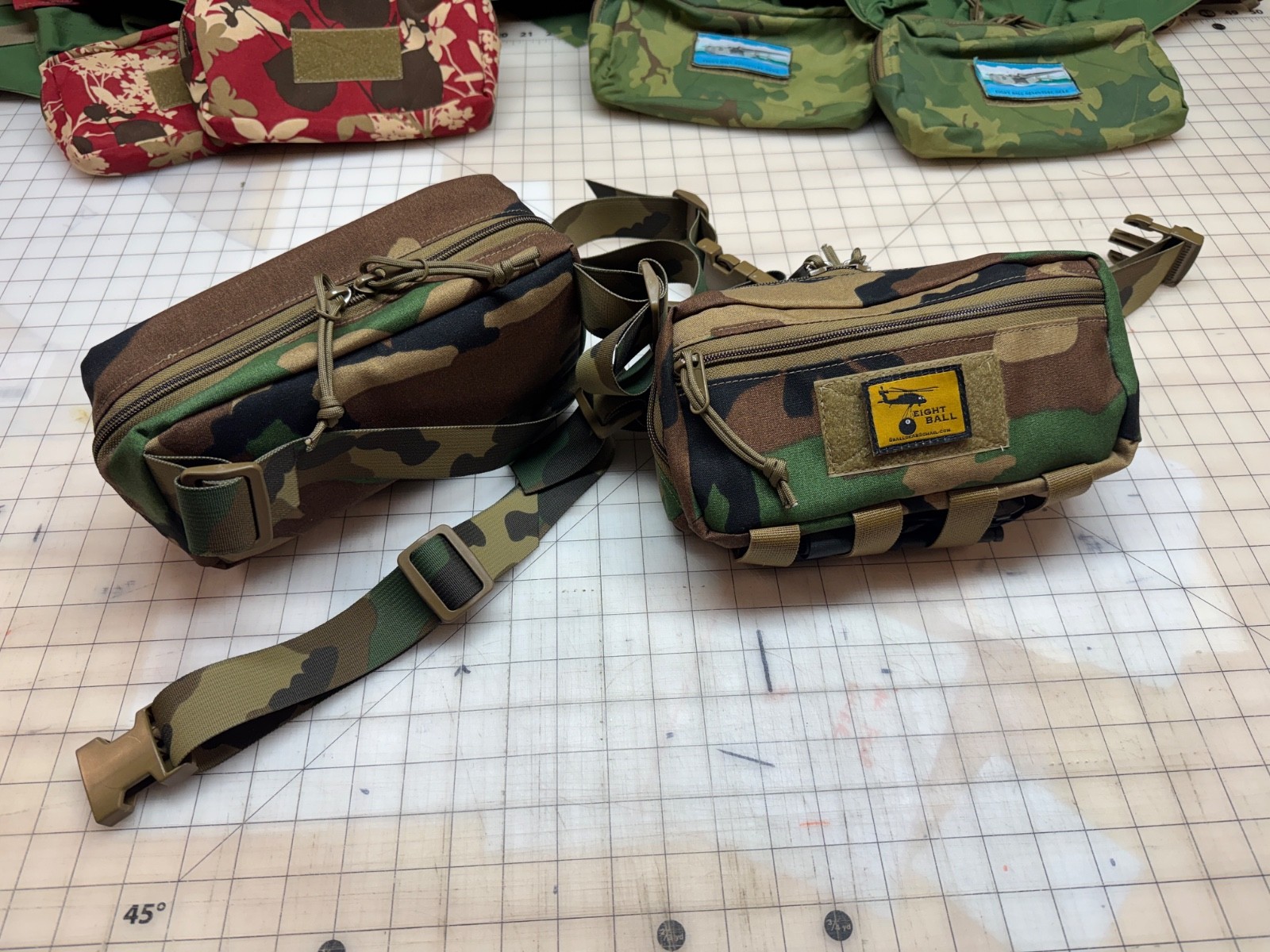 Eight Ball Gear M81 Woodland Tactical waist pouch / fanny pack / sling pack