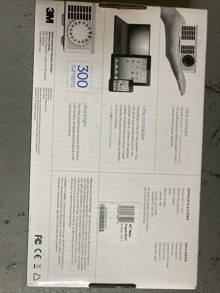 3M Mobile MP410 Mini Projector
