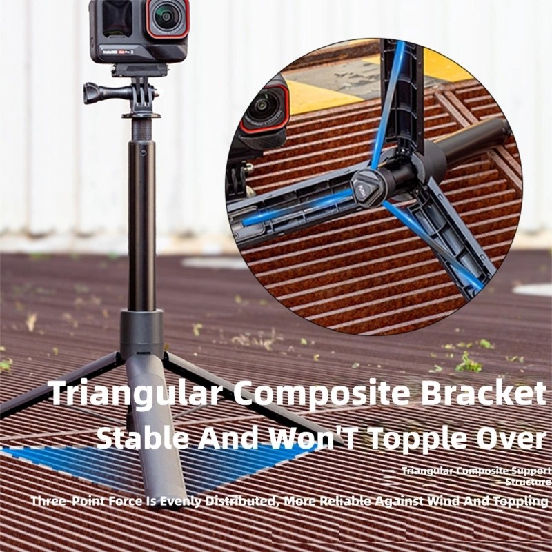 Extendable 1.2M Height Adjustable Camera Tripods for Various Shoots Angled