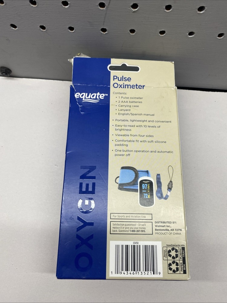 Equate Pulse Oximeter, 1 Count