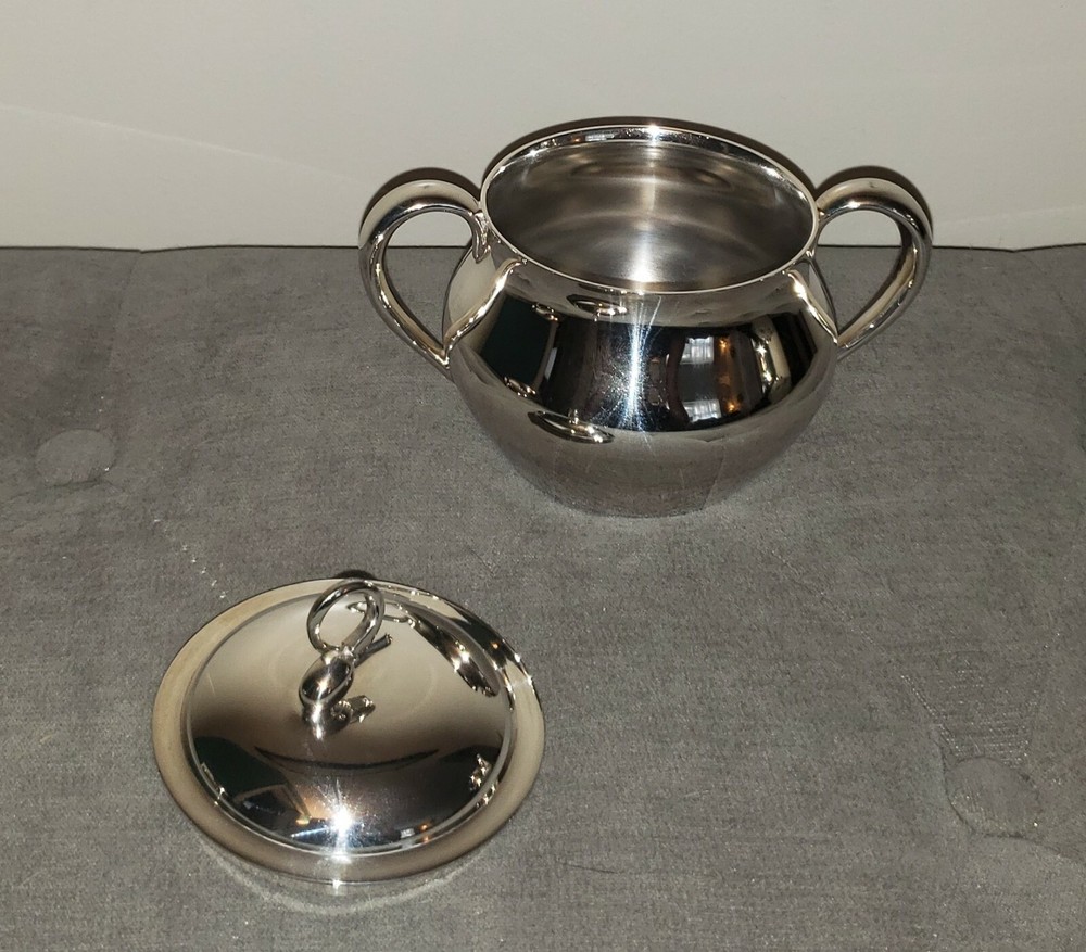 Reed & Barton Americana MCM Silverplate 3 Piece Tea Set