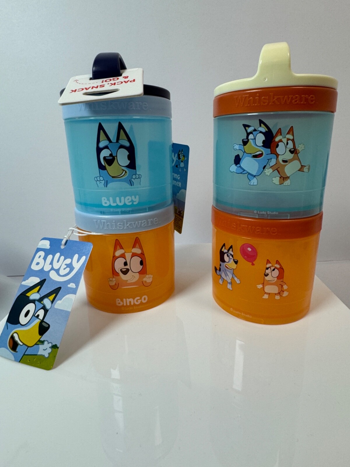 DISNEY-Whiskware by Blender Bottle -Kids Locking Snack Cups -Stocking Stuffers!!