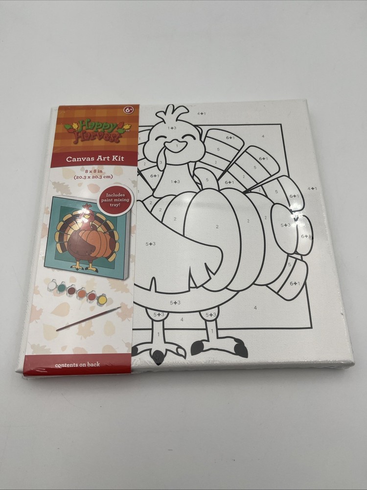 Happy Harvest Canvas Art Kit (Turkey)
