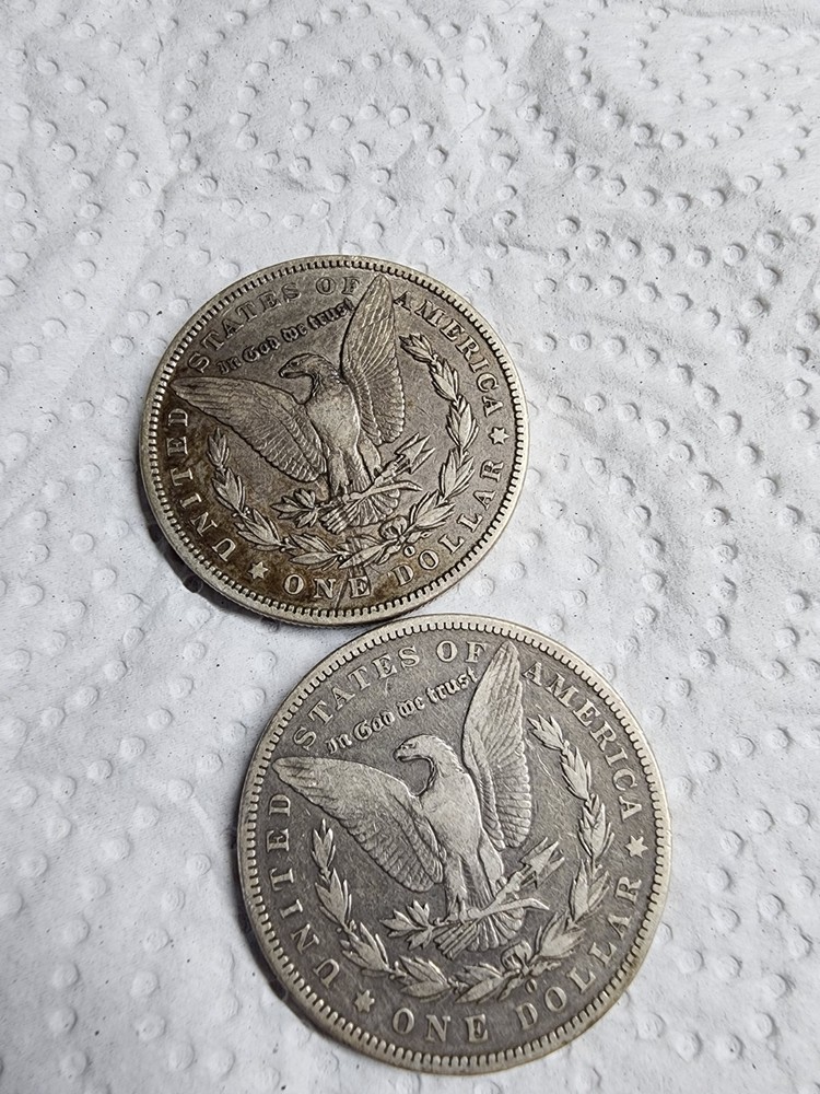 (2)---1899-O MORGAN DOLLARS - Look@