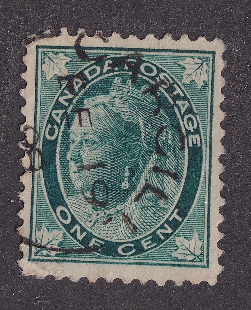 Canada 67 Maple Leaf Issue with dated Split Ring for Cargill, ONT FE 19 98