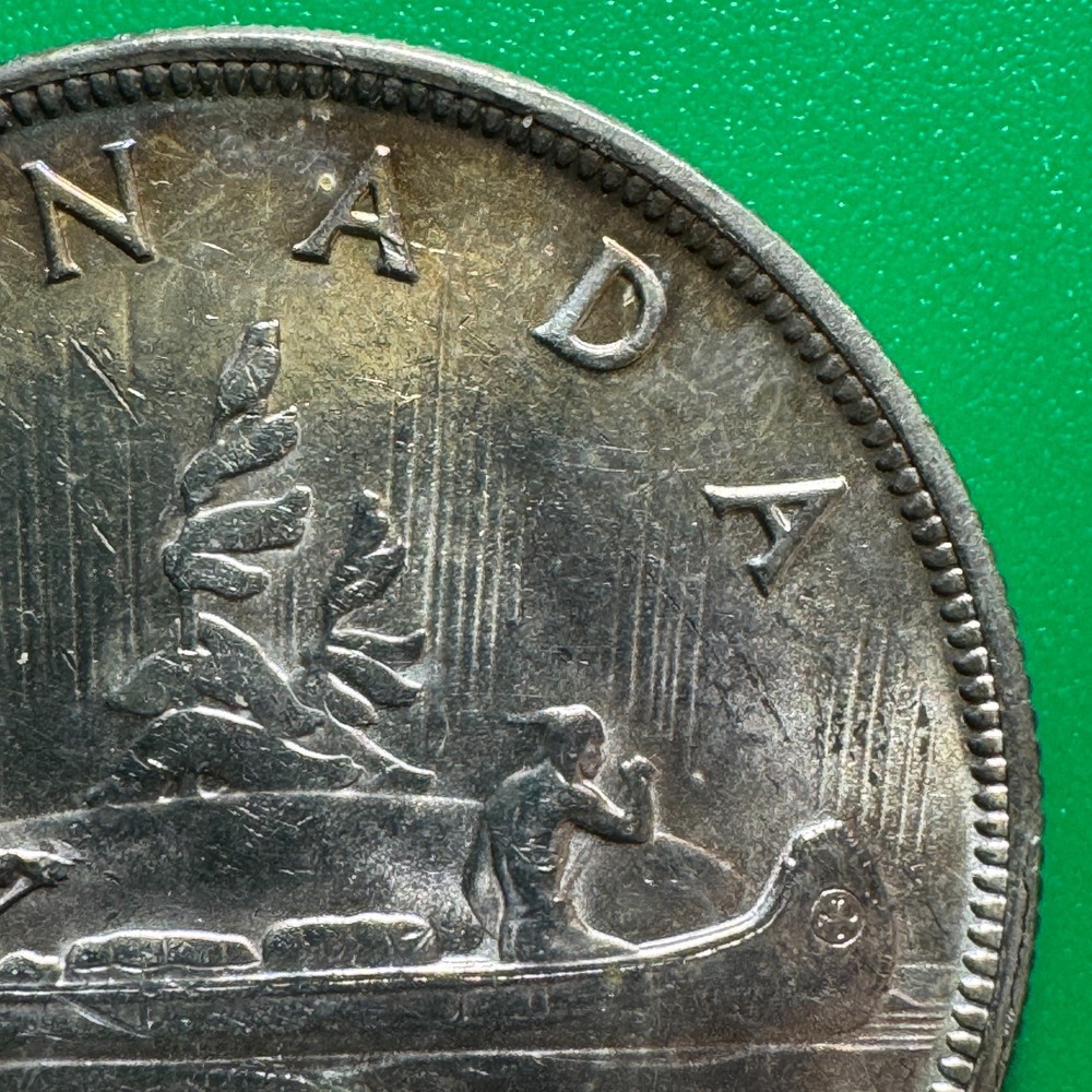 1936 Canada One Dollar .800 Fine Silver Uncirculated FG020
