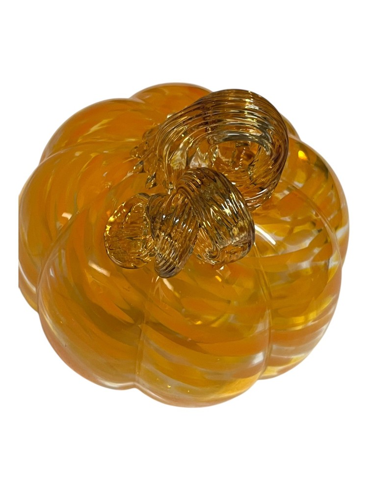 KIRKTON HOUSE Glass Pumpkin - Orange