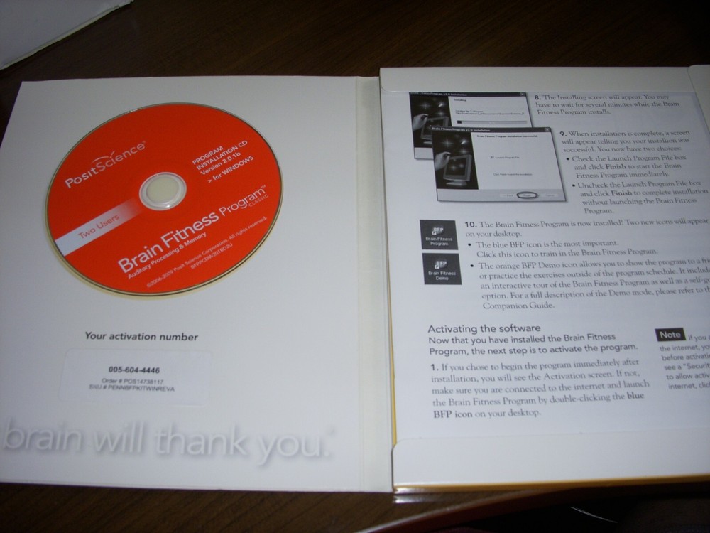 Posit Science: Brain Fitness Program For WIN or Mac 2 Disc Set w/ Registration