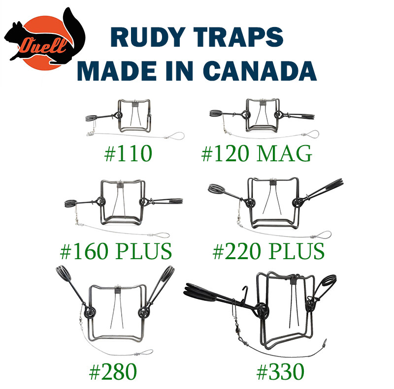 Rudy Body Grip Traps - Choose Size & Quantity - Trapping & ADC Nuisance Control