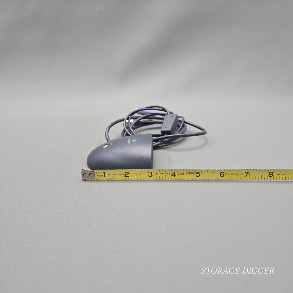 Logitech C-BC7-Dual Cordless Mouse & Keyboard Receiver USB & PS/2 Wireless Gray