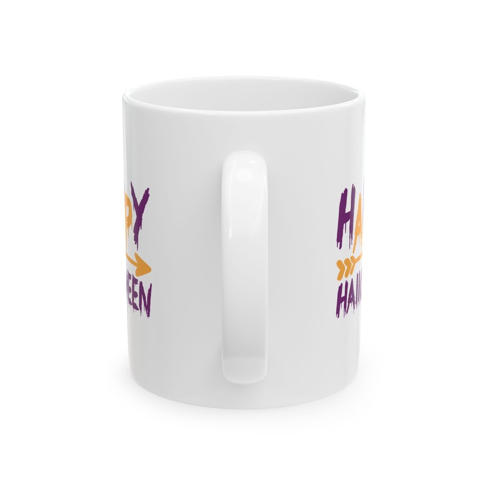 Happy Halloween – White Ceramic Mug (11oz or 15oz) 🎃☕