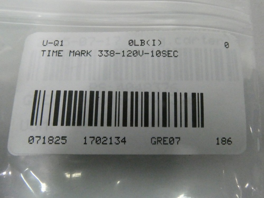 Time Mark 338 Recycle Timer Relay 0-60sec 120v-ac