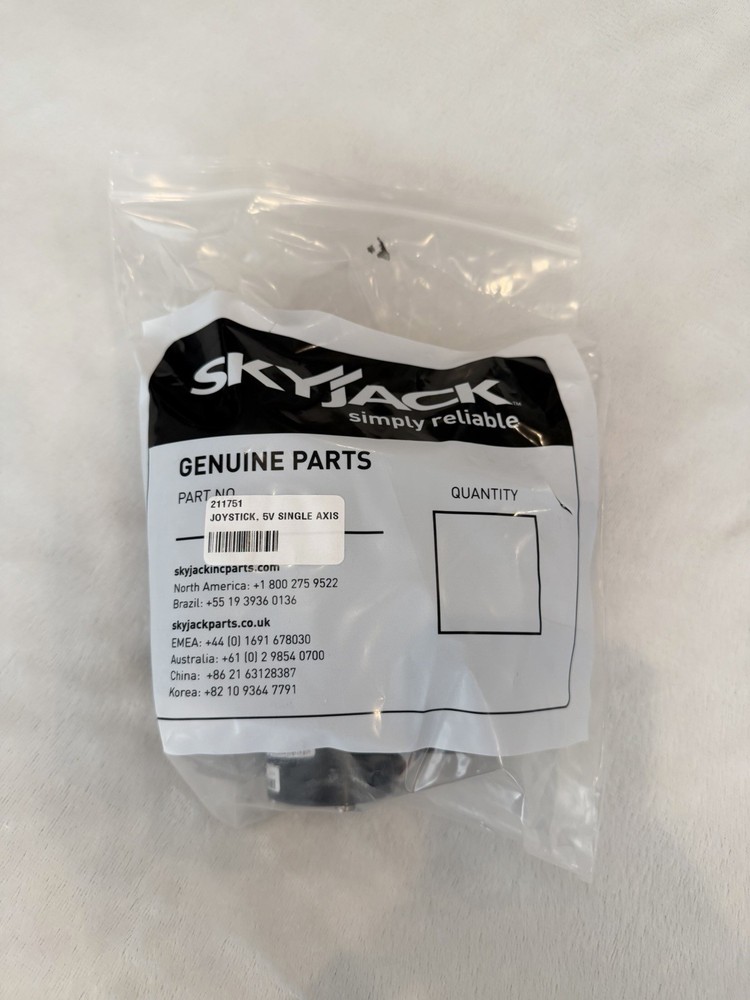 Skyjack 211751 Joystick Controller, 5v, Single Axis