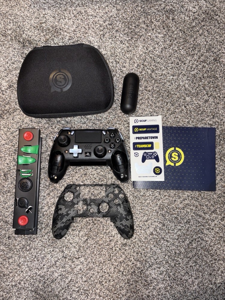 SCUF Vantage Controller Bundle with Case, Faceplate, Thumbsticks, D-Pad - PS4