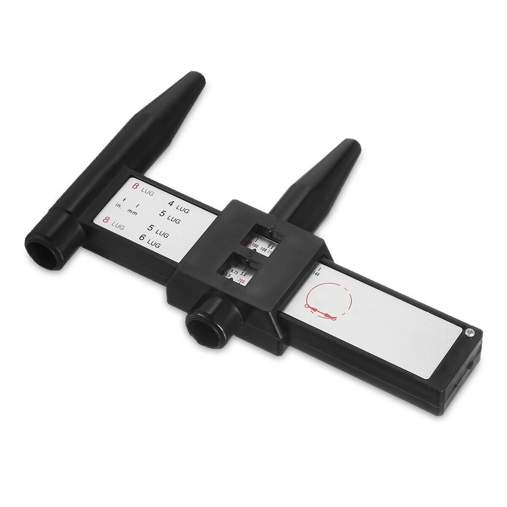 Wheel Bolt Pattern Gauge Tool 4 5 6 8 Lug Pattern Quick Measure Slide Hand Held☆