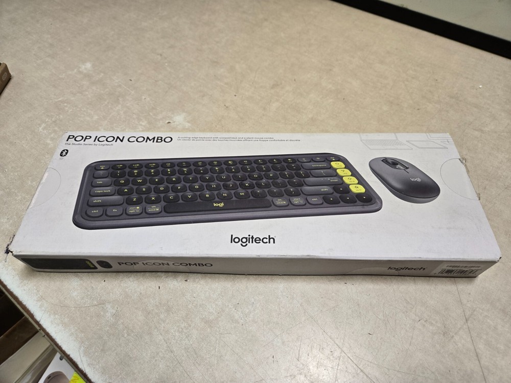 Sealed Logitech POP ICON Combo Bluetooth Keyboard and Mouse Combo C