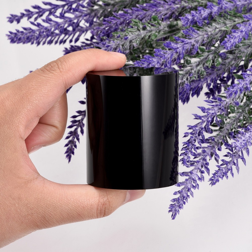 Black Acrylic Solid Cylinder Round Display Riser, 2 Inches x 2 Inches