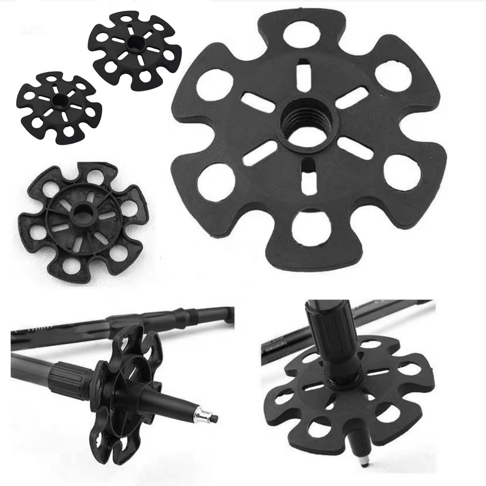 6Pcs Walking Stick Tips, Replacement Rubber Tips for Walking Sticks, Trekking