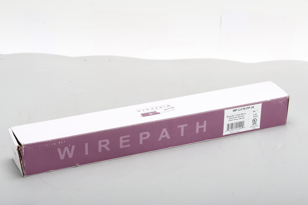Wirepath WP-CAT6-PP-24 Rack Mount 24-Port RJ-45 CAT 6 Patch Panel - NEW