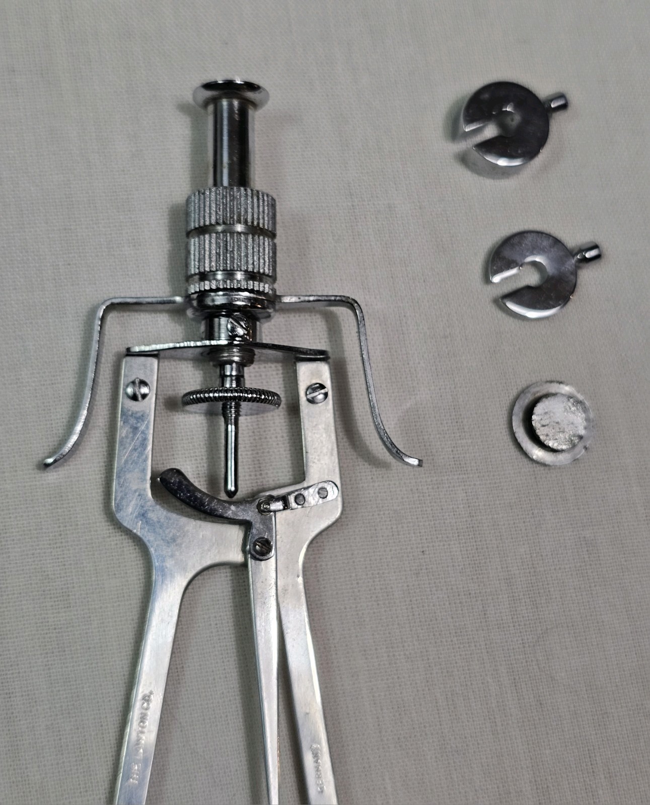 Vintage Mid-Century Schioetz Tonometer Medical Ophthalmology Tool Germany