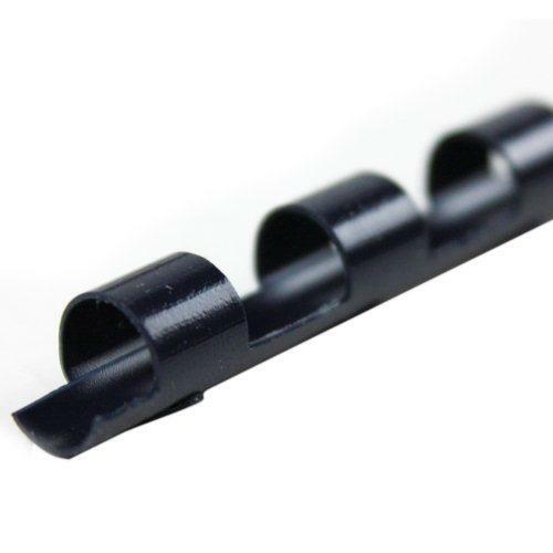 Fellowes Plastic Comb Bindings 3/8" Dia 55 Sheet Capacity Navy Blue 100 Combs