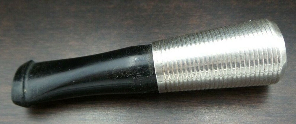 Antique German Sterling Silver & Black Bakelite Cigarette Tip