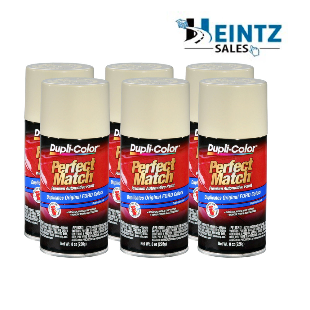 Duplicolor BFM0041 Perfect Match Ford Wimbledon White 8 oz Code M, 9A - 6 PACK
