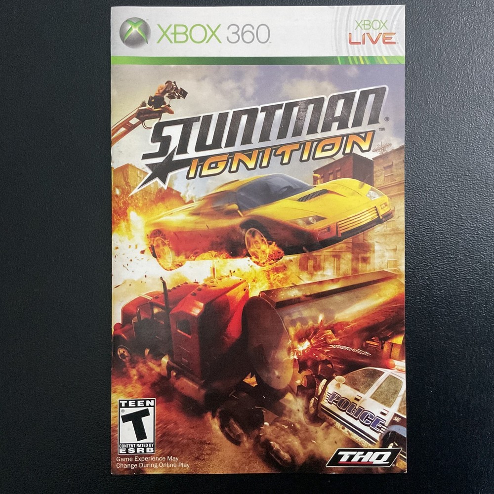Stuntman Ignition Microsoft Xbox 360 Instruction Manual Only