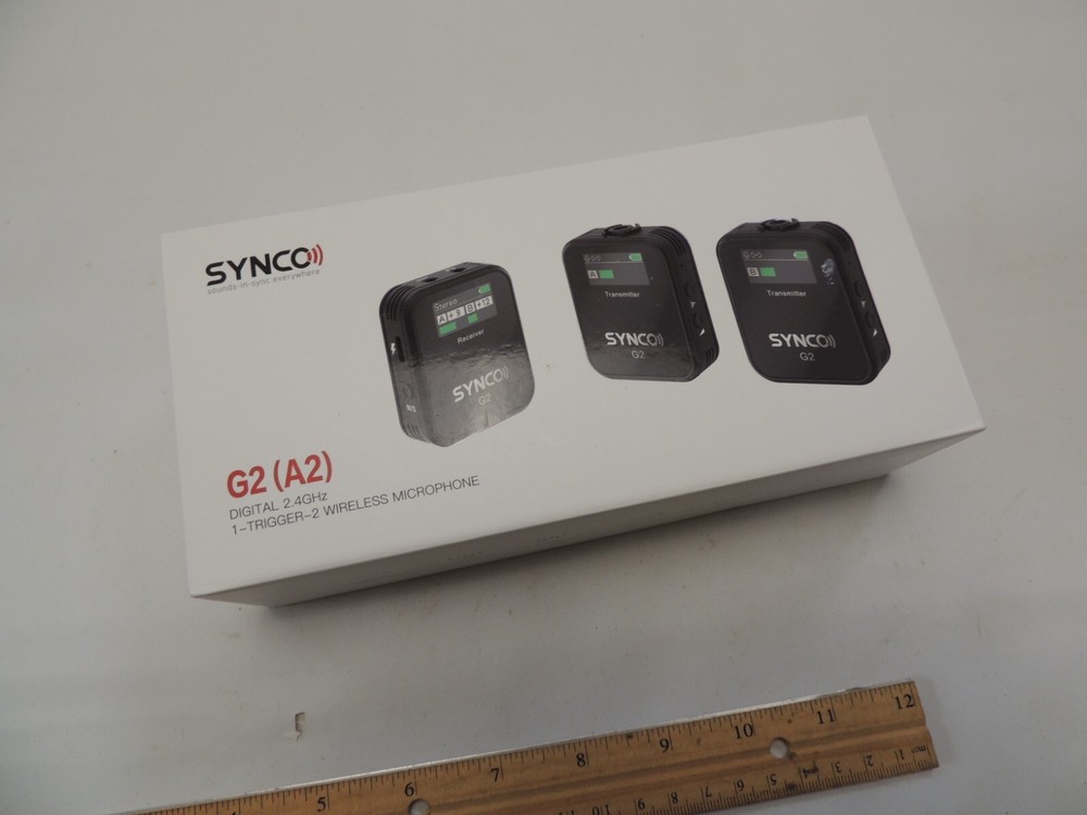SYNCO Wireless Lavalier Microphone, G2(A2) 2.4G Dual Transmitter Lapel Mic