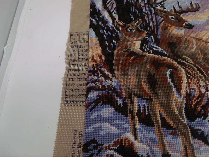 Fully Stitched Collection D'Art DOE & STAG Needlepoint Ready to Frame